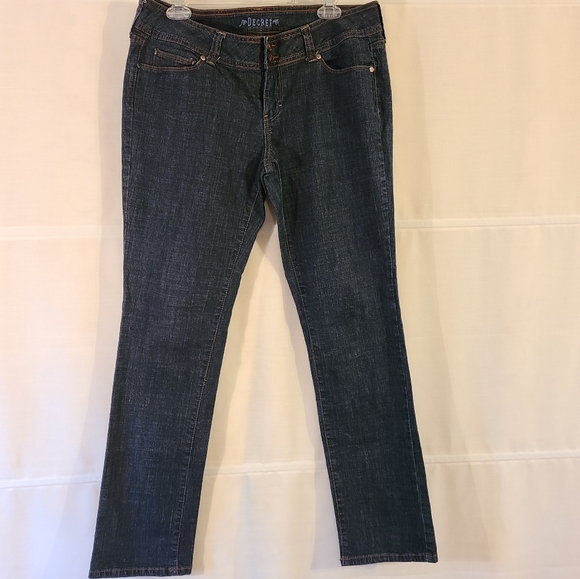 Decree Double Button Blue Jeans Size 13 - Picture 6 of 9